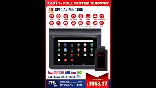 Launch X431 V+ 10"inch Car Full System Diagnostic-Tool Multi-Language 2 Years Free Update Online