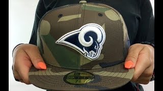 Rams 'NFL TEAM-BASIC' Army Camo Fitted Hat by New Era