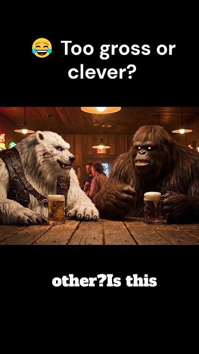 'Fly Joke That’s Too Dirty | Frostfang & Bigfoot Comedy - Ai Generated Video - #shorts'