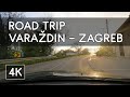 Road Trip: Varaždin to Zagreb - Driving Through Hrvatsko Zagorje - 4K UHD