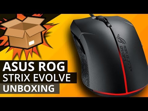 ASUS ROG STRIX Evolve Mouse UNBOXING - Gamer mouse with swapable buttons