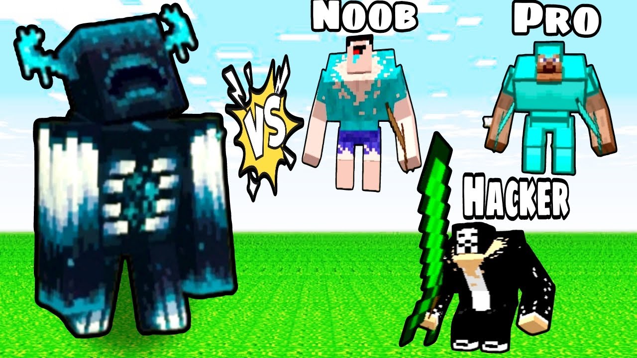 Minecraft Mutant Hacker WARDEN vs MUTANT NOOB PRO HACKER minecraft - YouTube