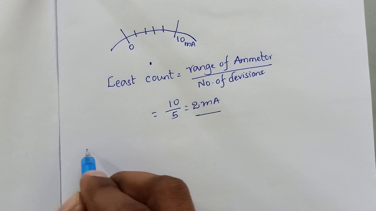 Least count and zero error on ammeter and voltmeter youtube