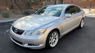 My brother got a new used car.  Here's an overview of his 2006 Lexus GS300.