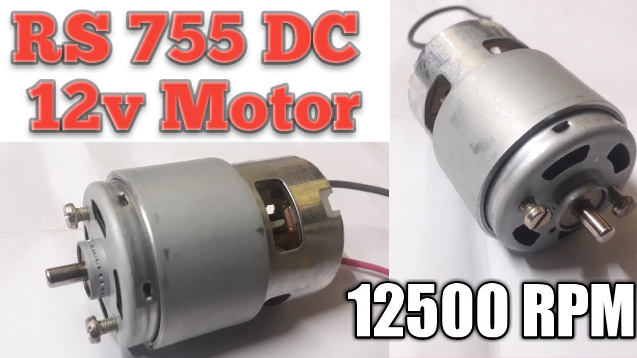 Trollling Motorhigh Torque 12v 7000rpm Rs-755 Dc Motor For Toy Boat &  Model Engines