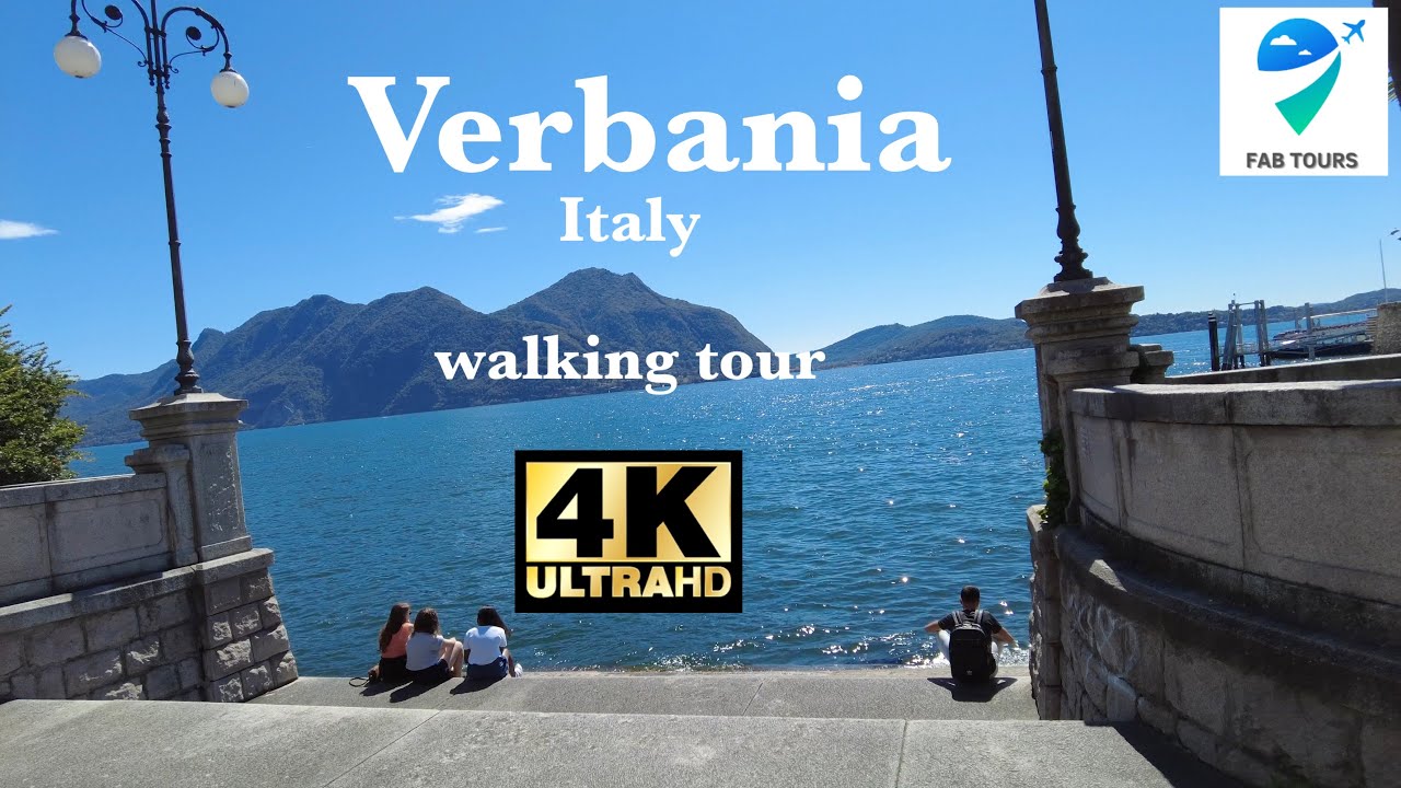 Verbania, Italy 4K Walking Tour | Relaxing Day on Lake Maggiore | Italian Lakeside Town