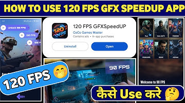 how to use 120 fps gfx speed up app || 120 fps gfx speed up app kaise use kare || 120 fps gfx review