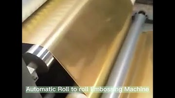 Embossed Style Paper Embossing Machine from Koten  Machinery