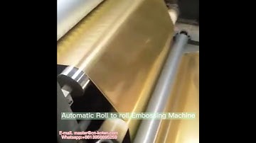 Embossed Style Paper Embossing Machine from Koten  Machinery