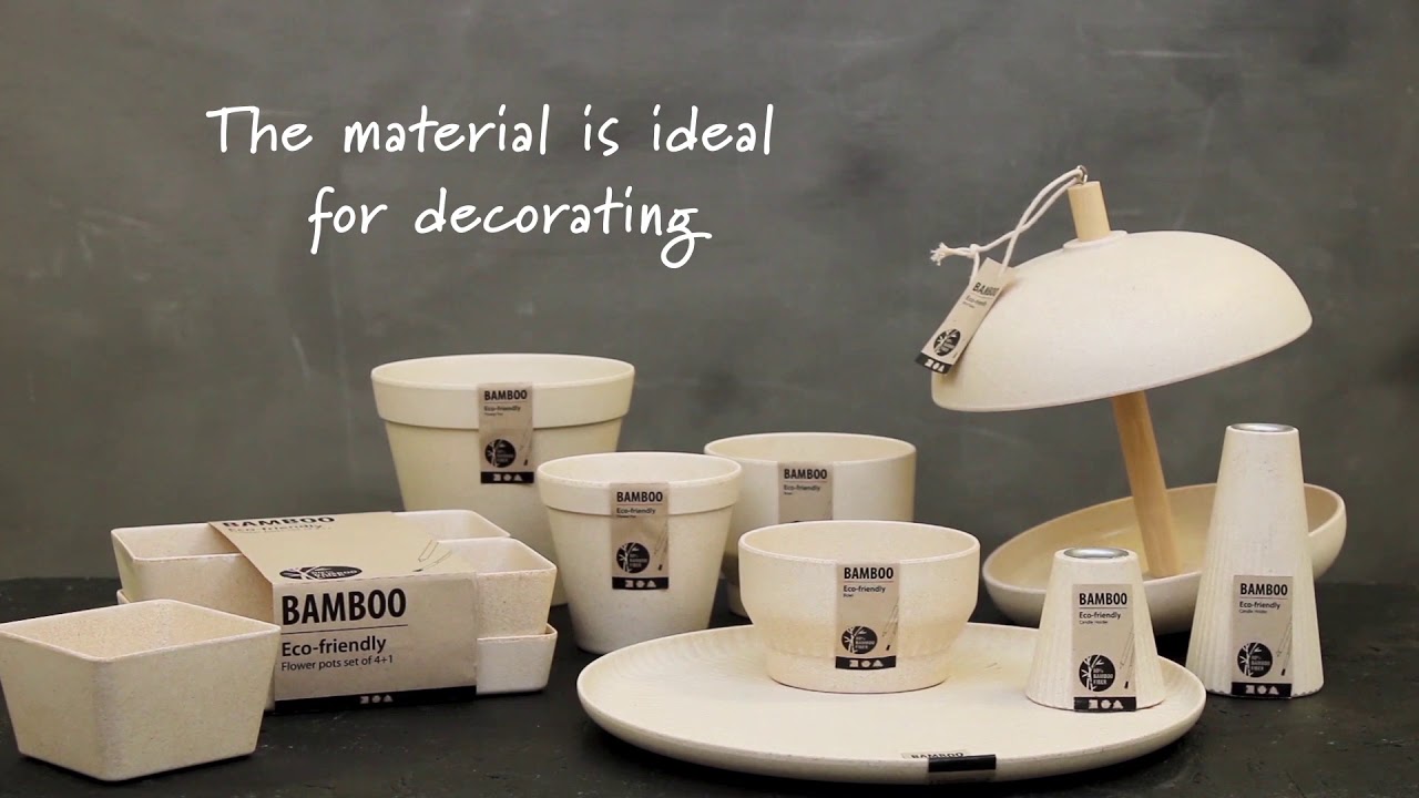 What to decorate bamboo fibres materials with