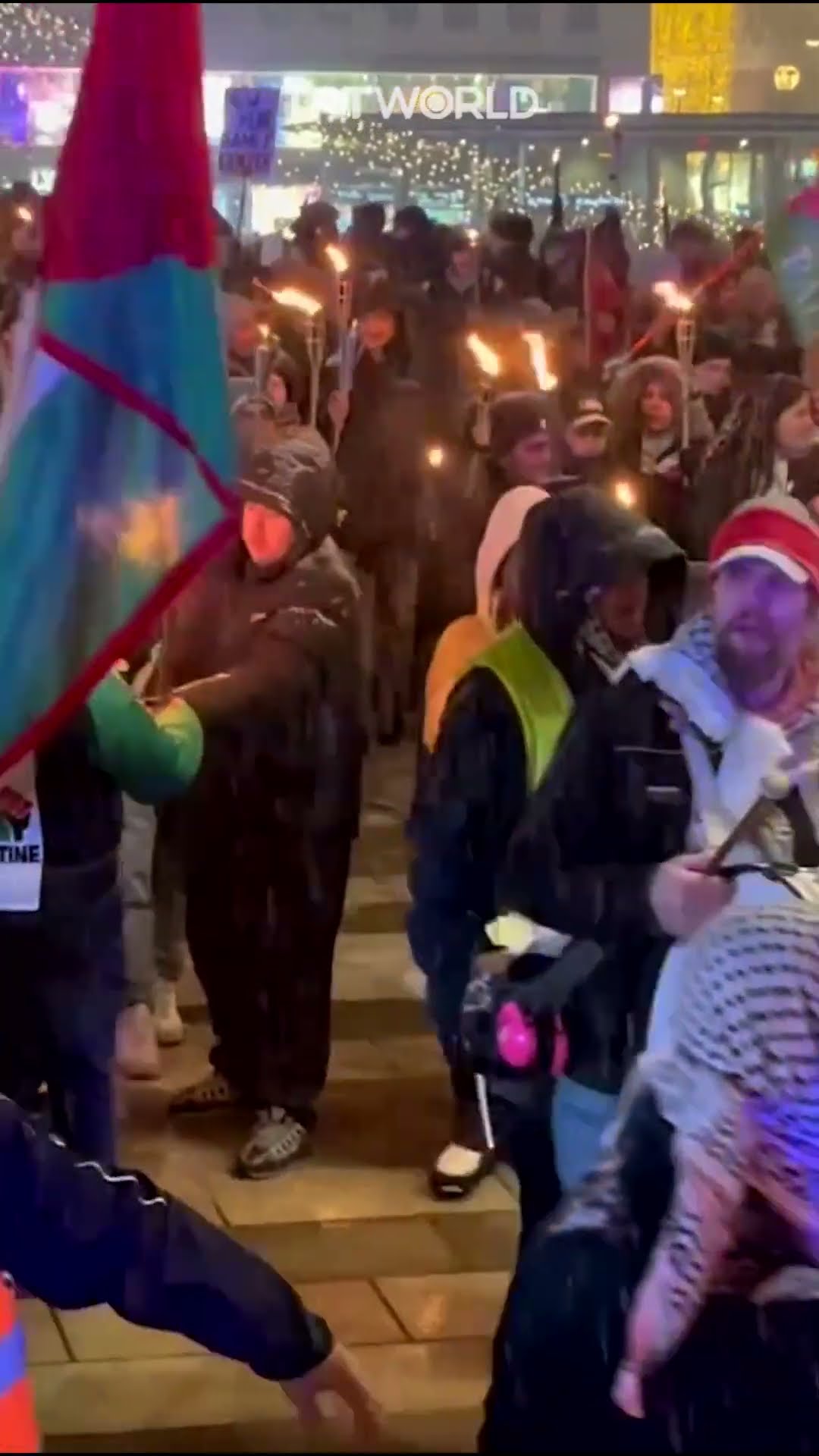 Hundreds abandon New Year celebrations, hold pro-Palestine rally in Sweden