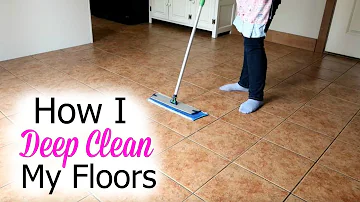 How do you clean a very dirty floor?