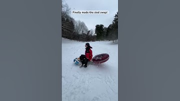 This was so difficult… #snow #sledding #fun #challenge
