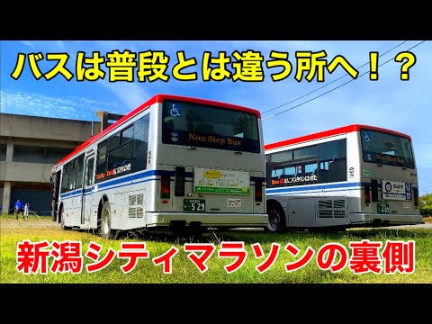 新潟シティマラソン、舞台の裏側で新潟交通は・・・？
