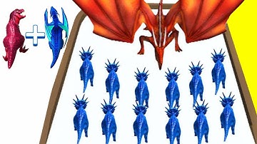 Merge Master: Dinosaur Fusion -Evolutions of all type of Dinosaurs.LEVEL 10 Video 40