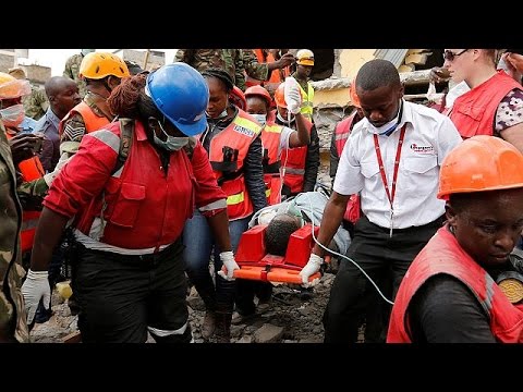 Kenya'da 6 Gün önce çöken Binanın Enkazından Canlı Kurtarıldı