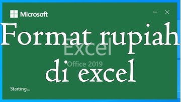 Format Rupiah di excel