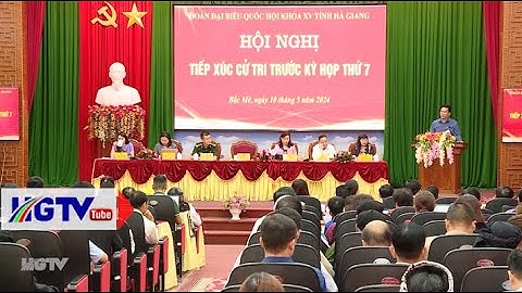 Đoàn ĐBQH khóa XV tỉnh Hà Giang tiếp xúc cử tri huyện Bắc Mê