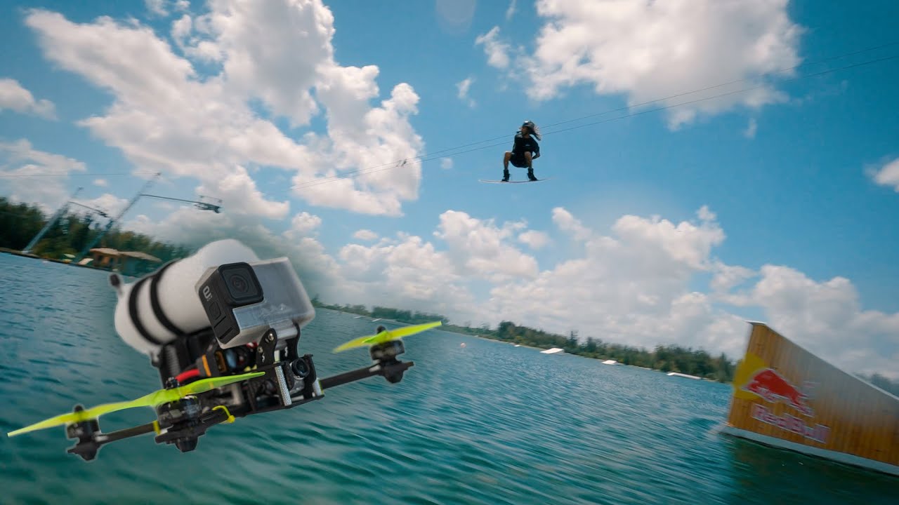 CINEMATIC FPV DRONE Wakeboard Shredding at Miami Watersports YouTube