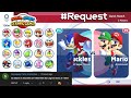 Mario &amp; Sonic at Tokyo 2020 : Gameplay (2 Players) Knuckles VS Mario &amp; Sonic VS Luigi 100m