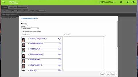 Infinite Campus - Grades Message