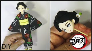 Making Tamayo (Demon slayer) with air dry clay - Kimetsu no yaiba