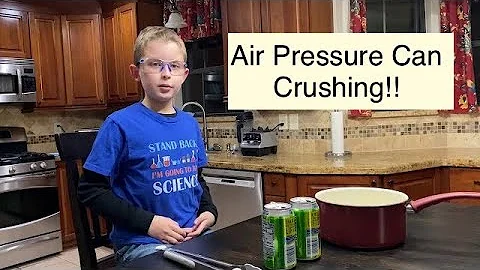 Kids Science: Jacob Explains How to Crush Cans With Air Pressure