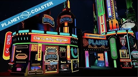 Planet Coaster - Sci-Fi Shopping Center - Tokyo 2116 - Blueprint