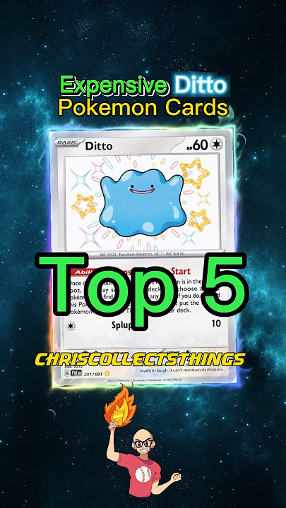 Top 5 EXPENSIVE Ditto Pokemon Cards ✨ #shorts #paldeanfates #ditto