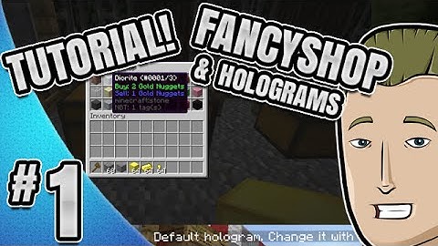 ► Tutorial - Minecraft: Spigot/Bukkit plugin (Fancyshop/Holograms)