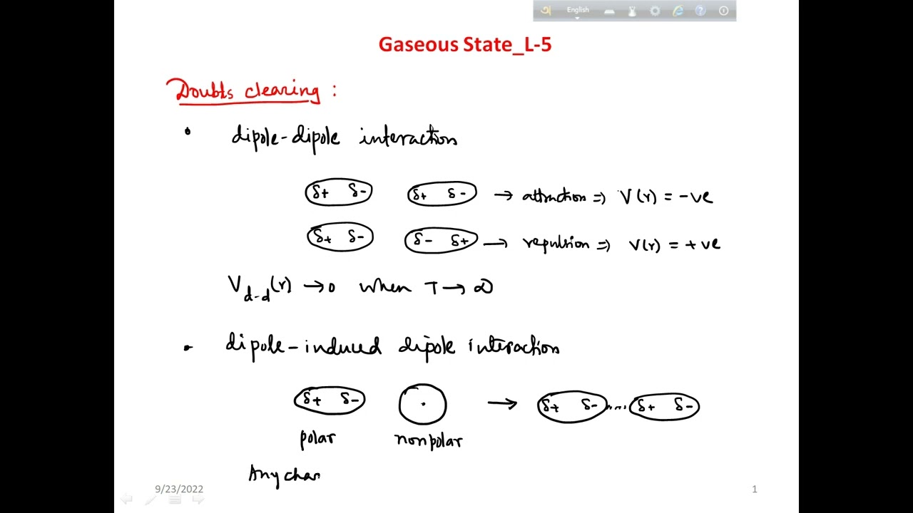 Gaseous State: Lecture 5