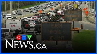 ‘Absolutely ridiculous’: Drivers slam Highway 417 traffic