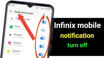 infinix mobile me notification kaise band kare | infinix mobile notification off