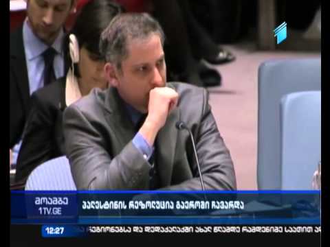 პალესტინის სახელწიფოს შექმნის შესახებ გაეროში რეზოლუცია ჩავარდა