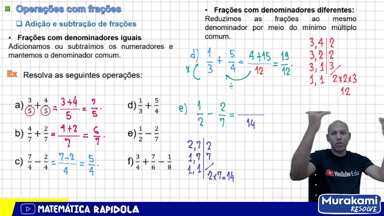 Adicao E Subtracao De Fracoes Images