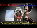 Steinhart Ocean 39 vintage GMT premium BLUE RED Ceramic Pepsi Rolex GMT Master 6542 Homage 1675