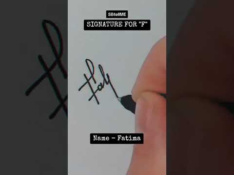 Signature for F