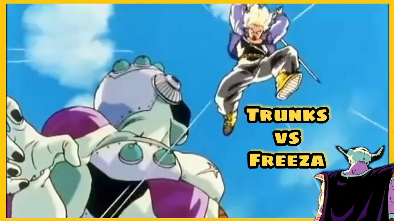 Trunks vs Freeza - Trunks do Futuro revela que ele é filho de Vegeta e