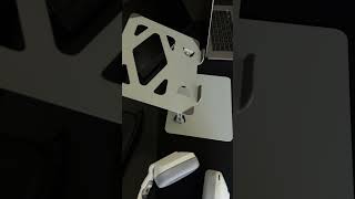 Soporte Brazo Doble Monitor Notebook Escritorio Negro LEVO