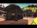 How to build a mini starter base ragnarok  ark survival