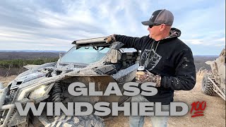 Can-am X3 GLASS WINDSHIELD vs SuperATV Flip Windshield - review screenshot 2