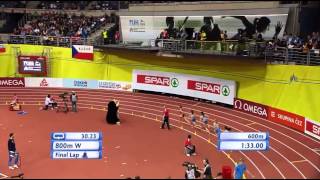 800m Women Final (European Athletics Indoor Championships 2015)