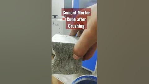 Cement Mortar Cube after Crushing