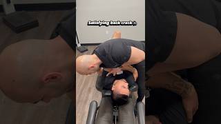 Extremely satisfying asmr chiropractic back crack for back pain relief 🔈