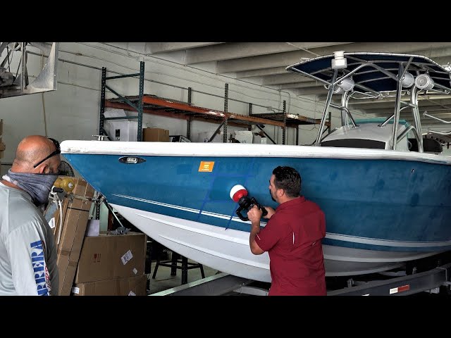 Pack PadXpress Nautic - Polish régénérant désoxydant pour coque bateau  peinte - Film protection céramique - Plateau 125mm