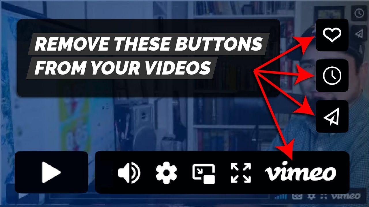 Remove the Vimeo and Share buttons from your videos