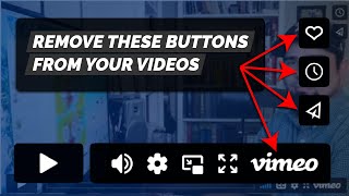 Remove the Vimeo and Share Buttons from Your Videos