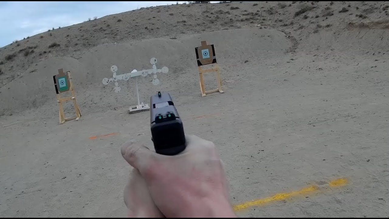 First Shots with Irish Plate Rack at Zia Rifle and Pistol Club 12/1