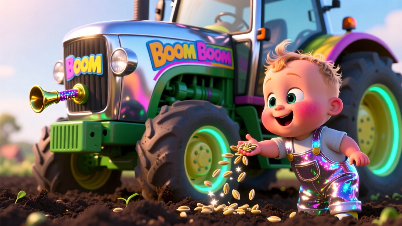 Boom Boom Tractor Fun 🚜 | Fun Learning & Play for Kids | Toddler Adventure Video