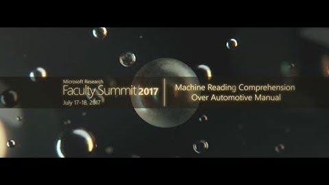 Video Abstract: Machine Reading Comprehension over Automotive Manual